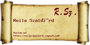 Reile Szalárd névjegykártya